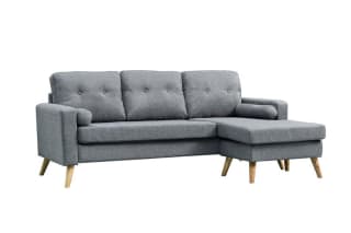 Chaiselongue ALVIN Gris Claro Reversible por 299€
