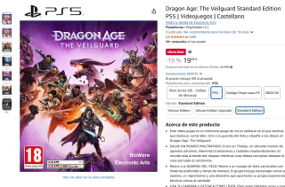 Videojuego Dragon Age: The Veilguard PS5 por 19,99€