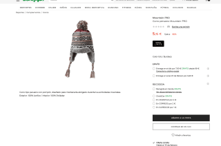 Gorro peruano Mountain Pro a solo 5,15€