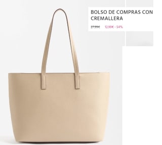Bolso de Compras con Cremallera por 12.99€