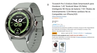 Ticwatch Pro 5 Enduro Slate Smartwatch por 180,99€