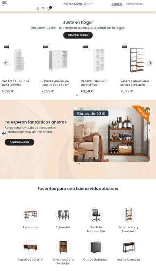 -17% de Descuento desde Songmics.