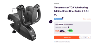 Thrustmaster - TCA Yoke Boeing Edition voor €199 bij Ibood
