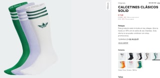 Adidas 3 pares de calcetines clásicos Mid Cut por 6,50€ mas en descripción