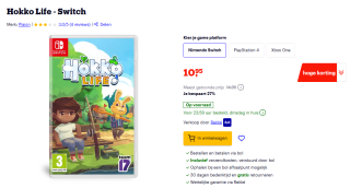Hokko Life (Nintendo Switch) voor €10,95 bij Bol