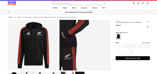 Sudadera Adidas New Zealand All Blacks por 22,00€