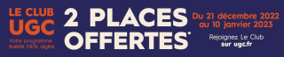 2 places de cinéma UGC gratuit