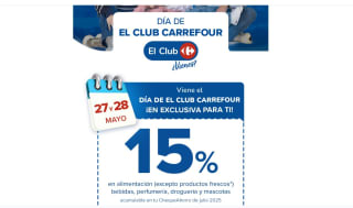 Acumula el 15% dias carrefour