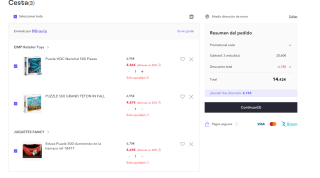 3 puzzles de 500 piezas por solo 14,42€