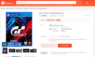 Jogo: Gran Turismo 7 para PS4 - R$ 89