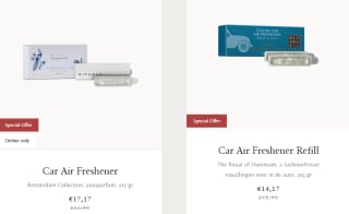 25% korting op de Car Collection van Rituals