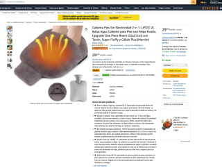 Calienta Pies Sin Electricidad 2 en 1 LIFOCI 32x27cm por solo 8,90€