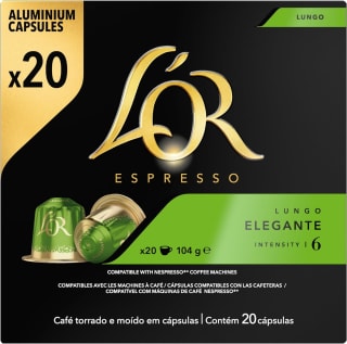L'OR Espresso 200 Koffie Capsules Lungo Elegante voor €30,49 bij Amazon