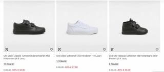 50% + 20% EXTRA korting in de Vans Sale