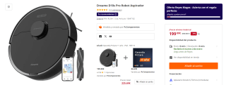 Robot Aspirador Dreame D10s Pro por 199€