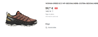 Zapatillas para Mujer Merrell Speed Eco por 59.99€