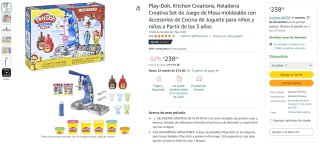 Play-Doh Heladería Creativa por $239 | Descuento Amazon