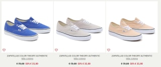 Hasta 50% + 20% EXTRA en tu compra en Vans calzado desde 14€