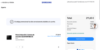 Placa inducción Samsung NZ63M3NM1BB/UR por 211,65€