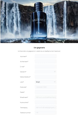 Gratis sample Dior Sauvage Eau Forte