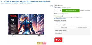 TCL 65C71B 65" 4K Ultra HD Smart TV voor €708,68 bij Max ICT