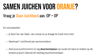 Bestel Gratis een Daan juichhoed