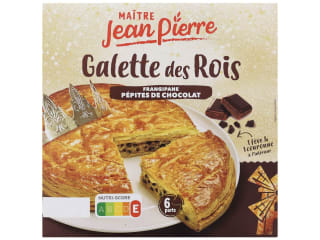 Galette des rois frangipane et pépites de chocolat Fève et couronne incluses - 400G à 2,45€