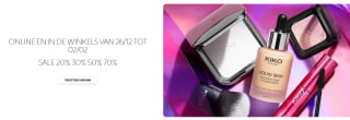 Tot 70% korting op de sale bij Kiko Milano