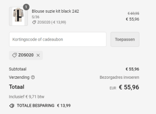 20% korting op de gehele zoso collectie bij Stretchshop