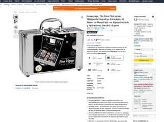 Maletín bonvoyage The Color Workshop de Maquillaje Completo 43 Piezas de Maquillaje con Espejo Incluido por 12,30€