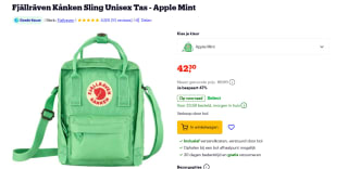 Fjallraven Kanken Sling Apple Mint tas voor €42,30 bij Bol