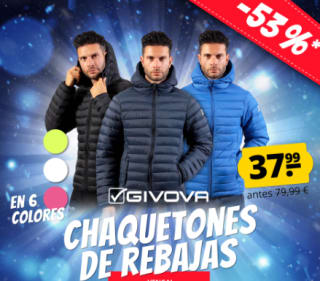 Chaqueta hombre Givova Capri por 37,99€ varios colores