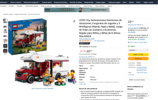 LEGO City Autocaravana Aventurera por solo 22,49€