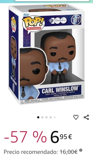 Funko Pop TV Carl Winslow por 6,95€.