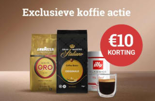 €10,00 kortingsvoucher Koffievoordeel zonder minimale besteding voor 500 ING punten