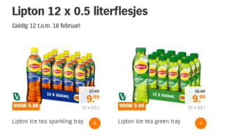 12x Lipton Ice Tea 0,5L voor €9,99
