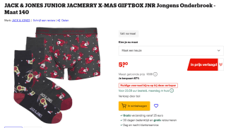 Jack & Jones Junior Jacmerry X-mas giftbox (maat 140) voor €5,90 bij Bol