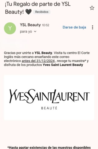 Muestra Gratis Yves Saint Laurent Beauté