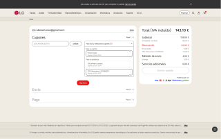 LG UltraGear Monitor Gaming 27 pulgadas QHD Curvo por 143,10€