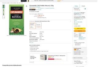 Café Catunambú Molido Natural 250g por 1,19€