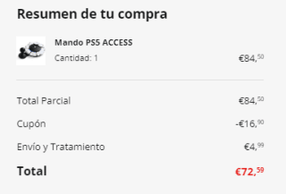 Mando PS5 Sony Access por 67,60€