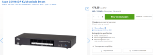 Aten 4-Port USB 3.0 Switch voor €478,35 bij Max ICT