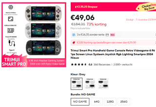 Trimui Smart Pro Handheld Game Console Retro voor €49,06 bij Aliexpress