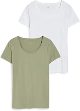 Basic t-shirts dames C&A Set van 2 voor €4,50 bij Amazon NL