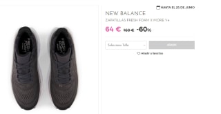 Zapatillas de Hombre New Balance Fresh Foam X More v4 por 64€