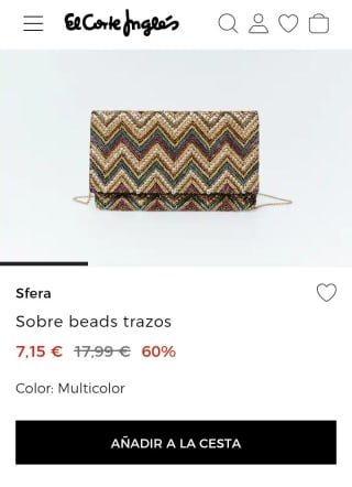 Sfera Bolso sobre beads trazos por 7,15€.