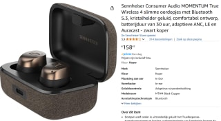 Sennheiser Momentum True Wireless 4 (Koper, Zwart) voor €158,41 bij Amazon