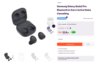 Samsung Galaxy Buds2 Pro oordopjes voor €114 bij iBOOD