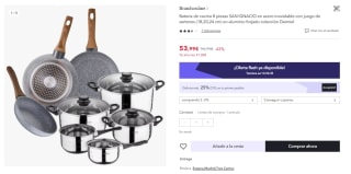Bateria de cocina 8 piezas SAN IGNACIO por 40.5€