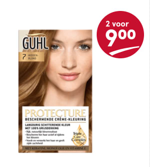 Alle Guhl haarkleuring 2 voor €9 bij Etos